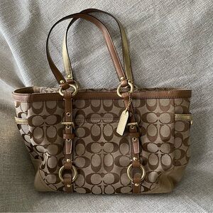 Coach monogram shoulder bag